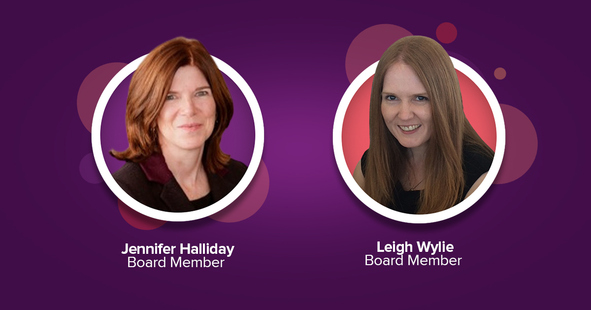new board members Jennifer Halliday and Leigh Wylie